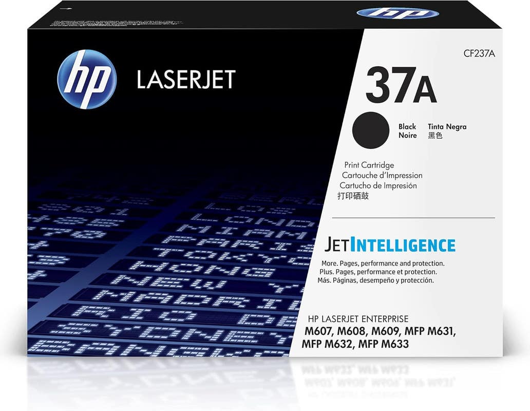 Compatible HP Printer Cartridge, 11,000 Page Yield, Compatible with M608, M609, 37A - Black Toner