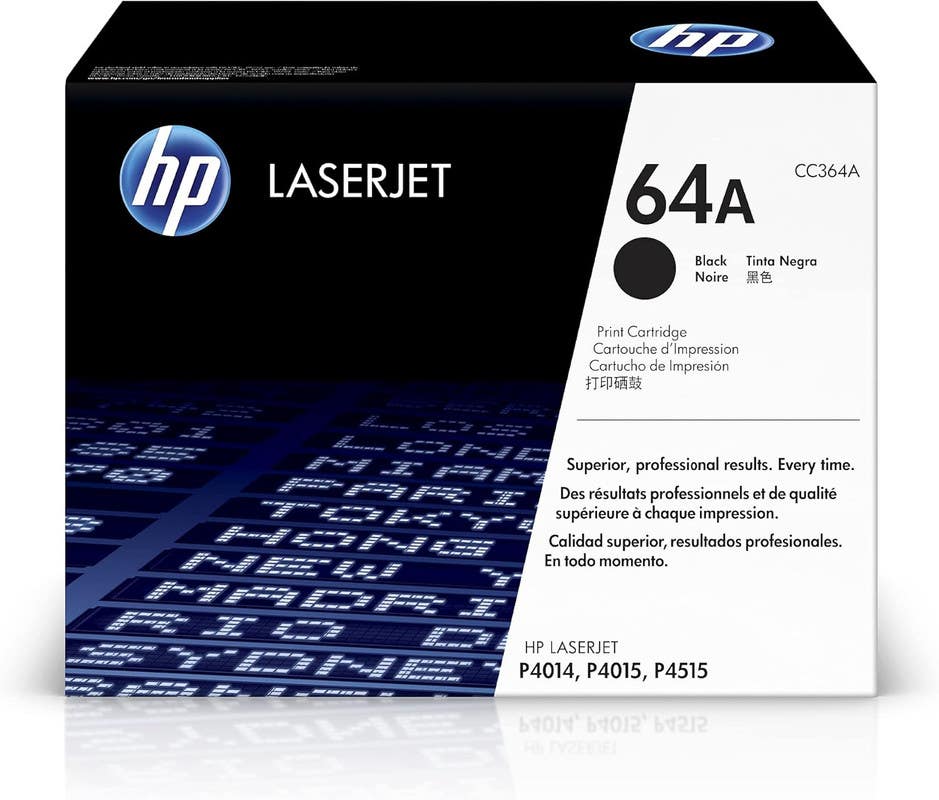 Compatible HP Printer Cartridge, 10,000 Page Yield, Compatible with HP LaserJet Enterprise 600 MFP M4555, 64A - Black Toner