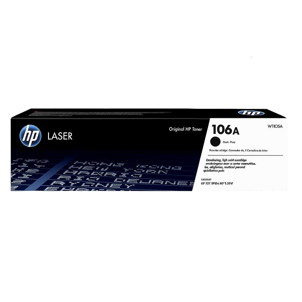Compatible HP Printer Cartridge, 1000 Page Yield, Compatible with 107r, 107w, 106A - Black Toner