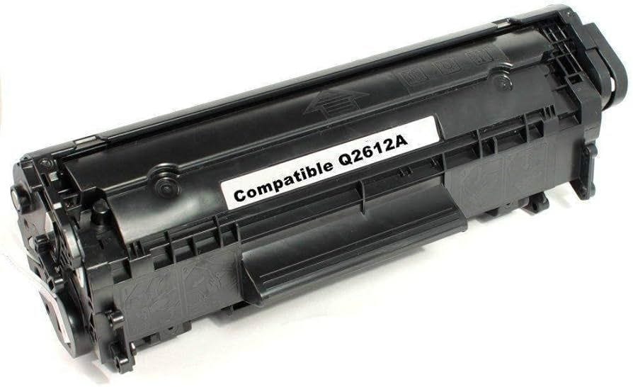 Compatible HP Printer Cartridge, 900 Page Yield, Compatible with 1012, 1015, 12A - Black Toner