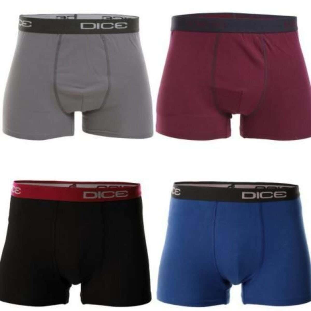 Dice Fabric Boxer Set For Men, Size XXL - Multicolor