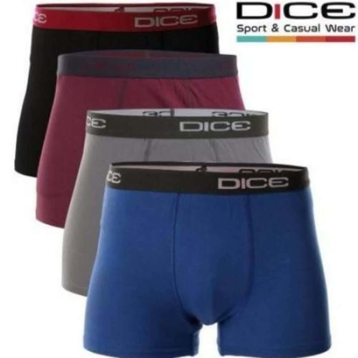 Dice Fabric Boxer Set For Boys, Size 4-5 Years - Multicolor