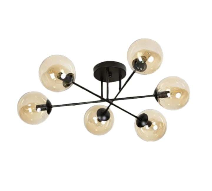 Metal Chandelier With Rust-Resistant Metal Coating, 85 X 85 X 40 Cm - Black
