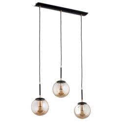 Metal Chandelier Pendant With Rust-Resistant Metal Coating, 15 X 60 X 100 Cm - Black Gold
