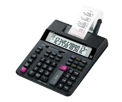 Casio HR-150RC-DC Digital Portable Printing Calculator - Black