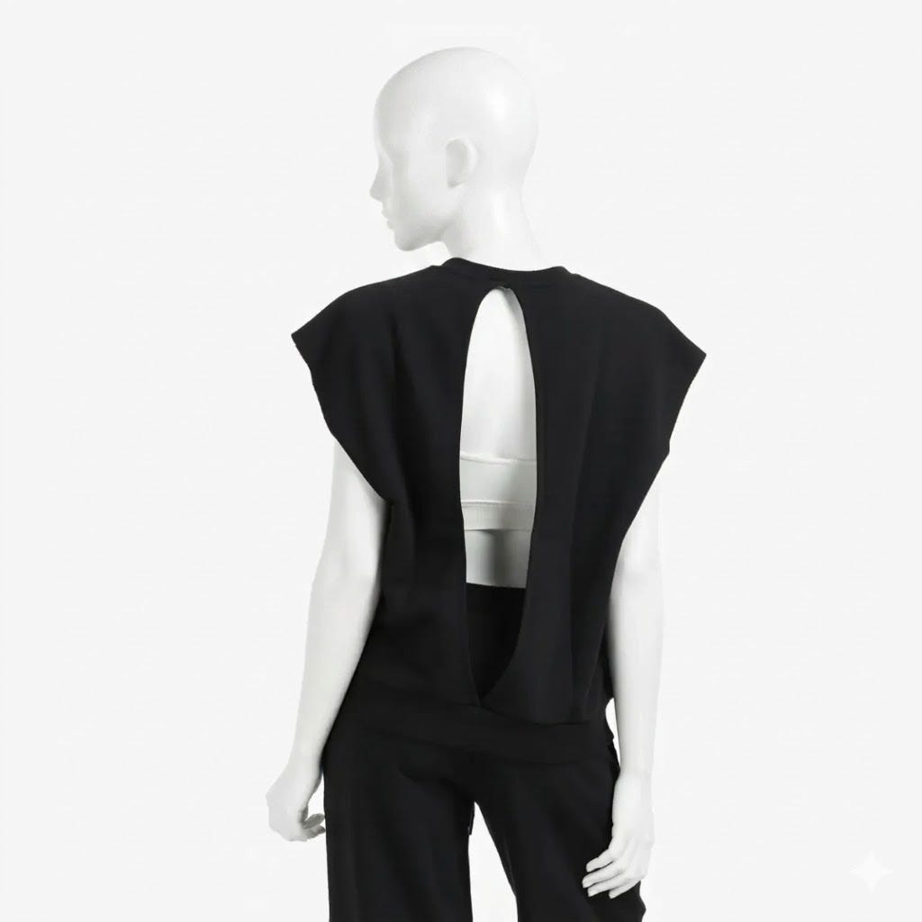Open-Back Lounge Sweatshirt
