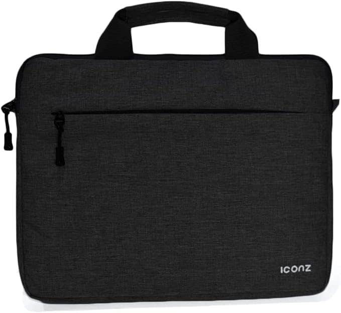 Iconz London Laptop Bag, 13.3 Inches - Black