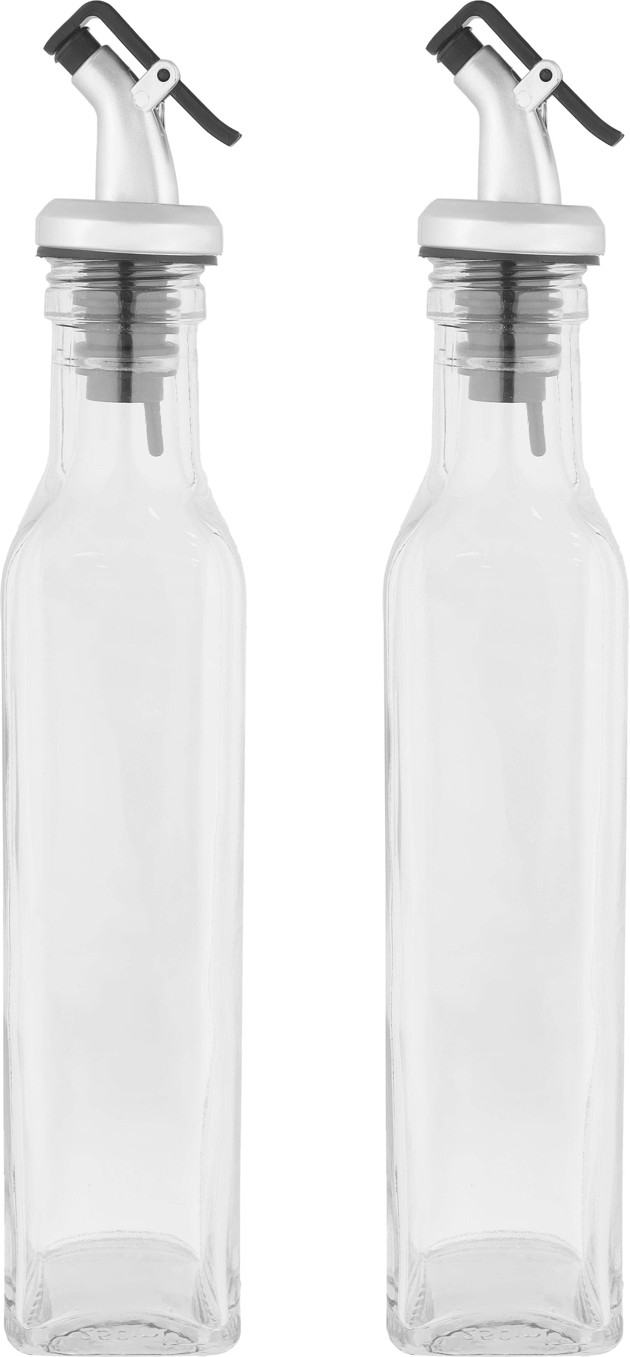 Glass Oil And Vinegar Bottle Set, 2 Pieces, 250 Ml - Clear