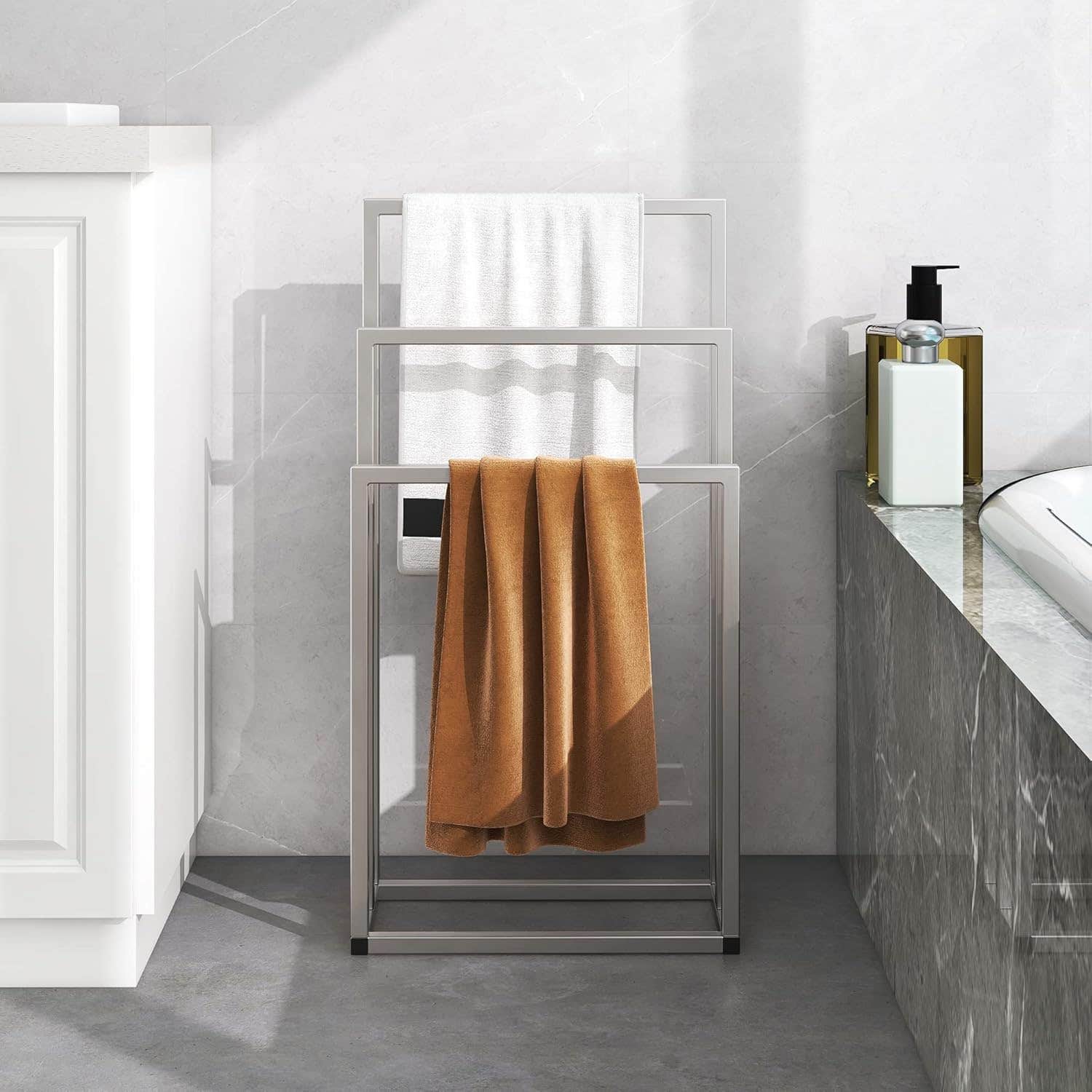 Towel Racks, 45x80x25 cm - Silver