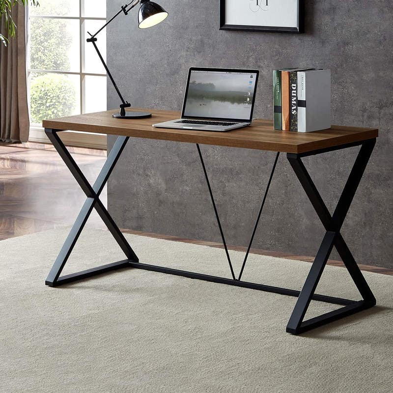 Shape X PC Desk, 140x75x60 cm - Black Wooden