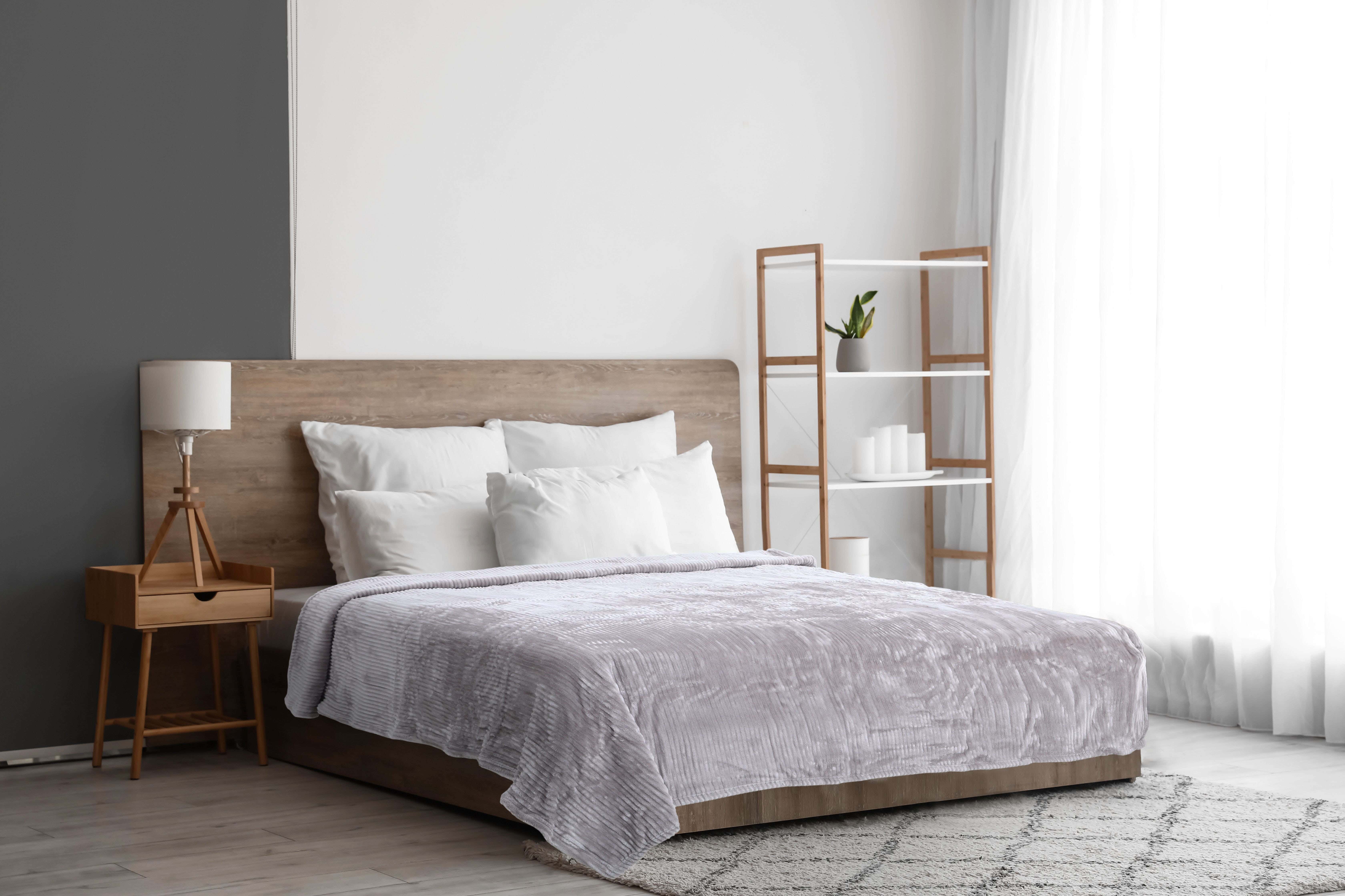 Velvet Bed Heater, 220x240 cm, 1500 gm - Grey