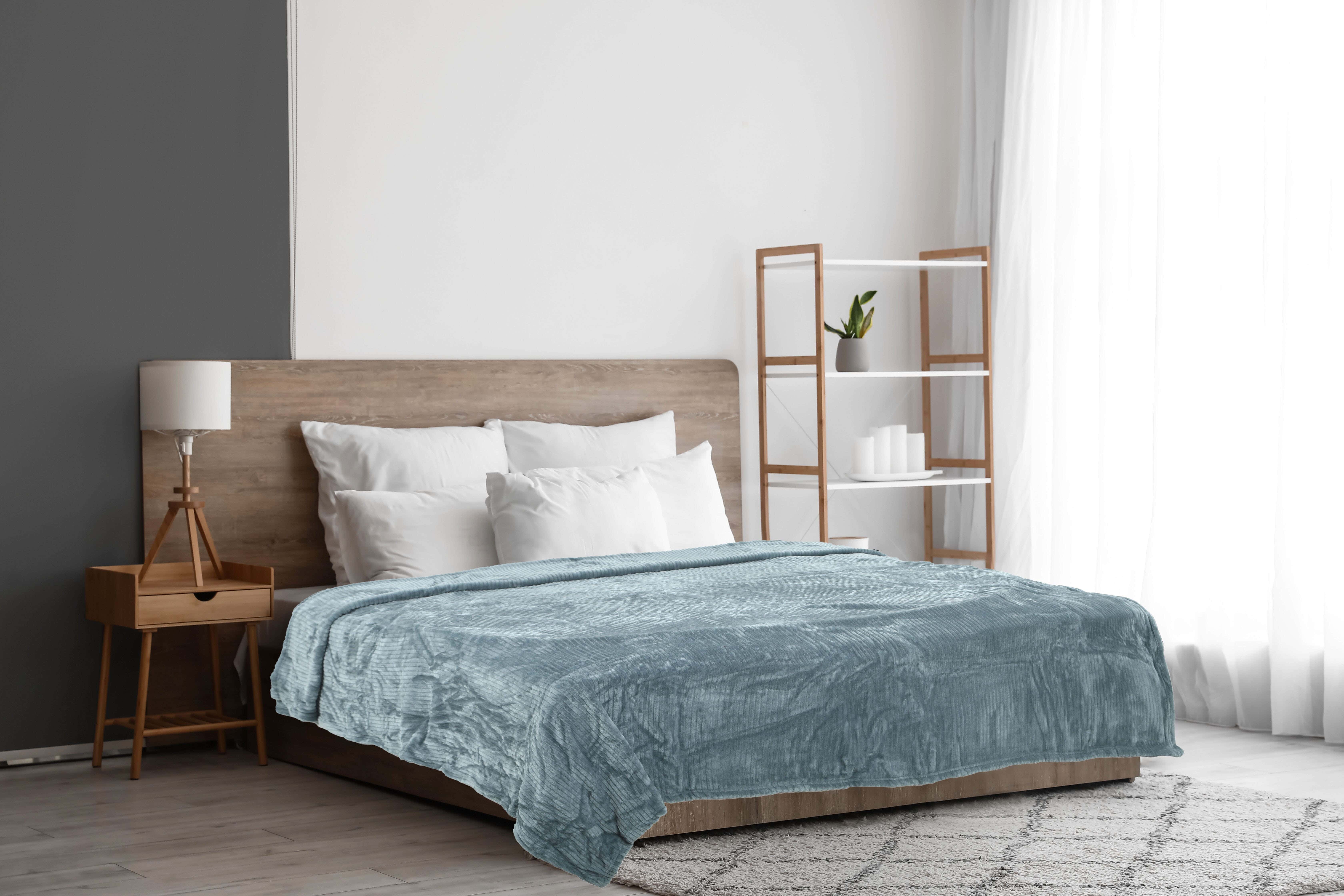 Velvet Bed Heater, 220x240 cm, 1500 gm - Olive