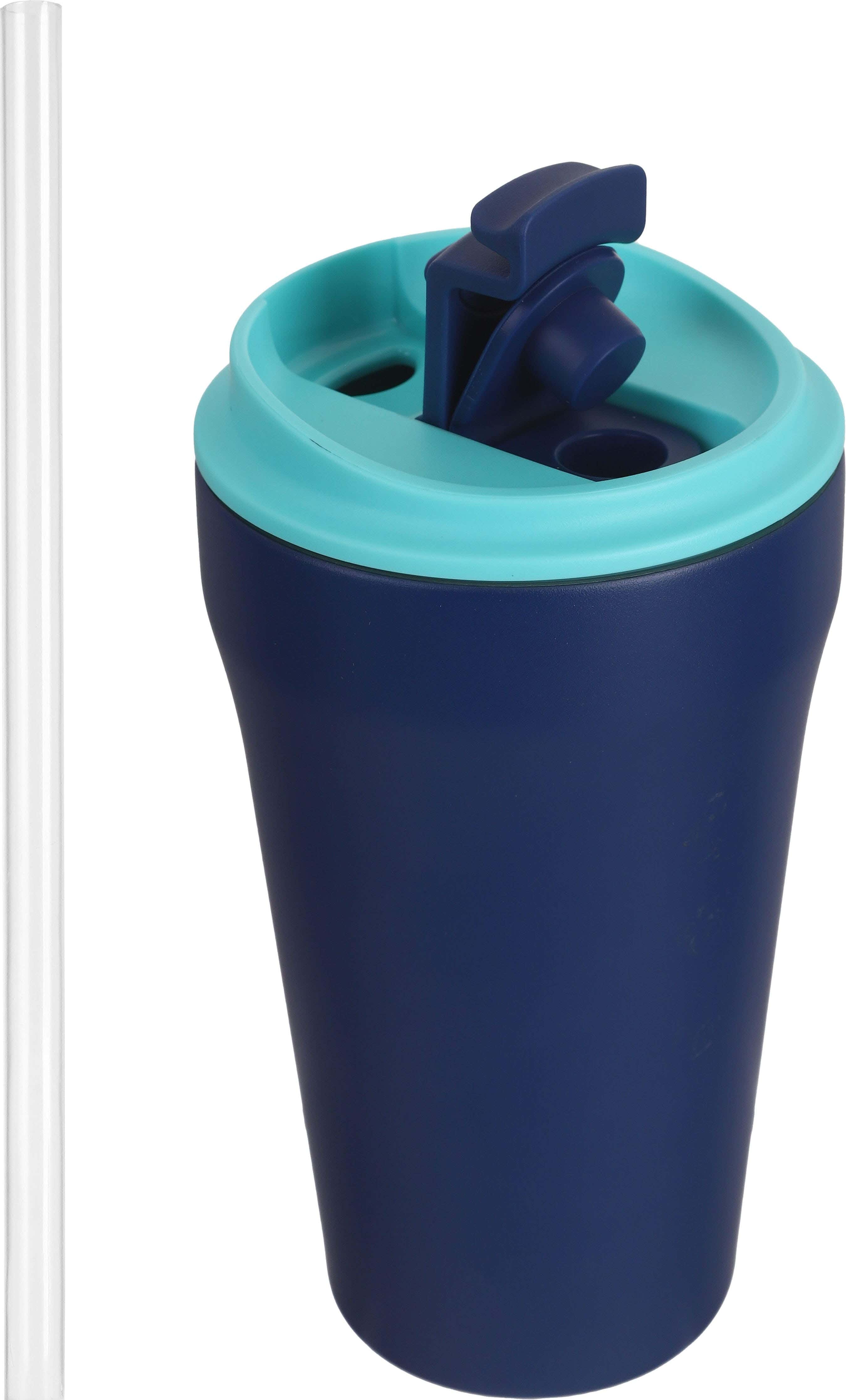 Tank Stainless Steel Thermal Mug, with Straw, 350 ml