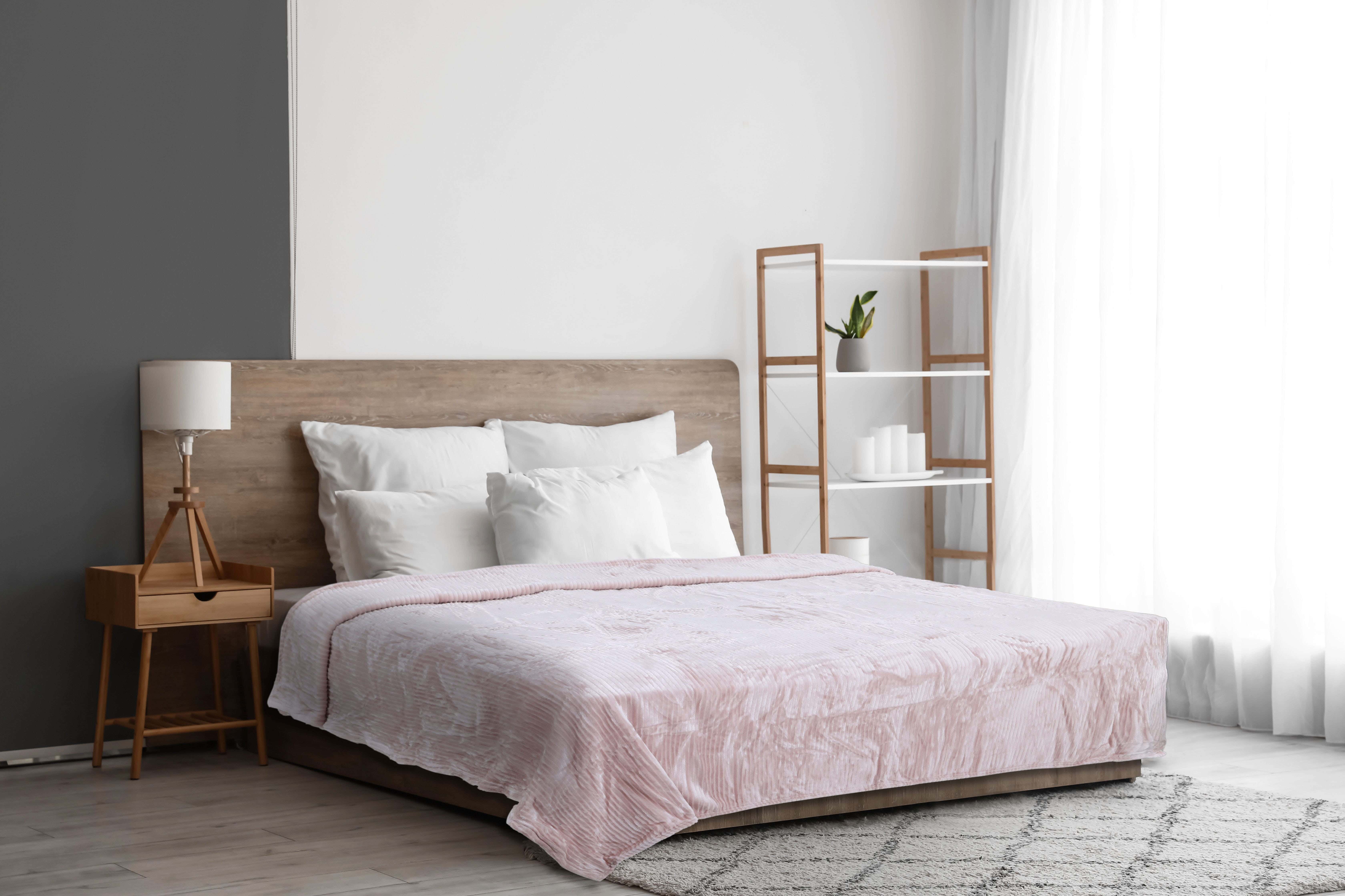 Velvet Bed Heater, 220x240 cm, 1500 gm - Rose