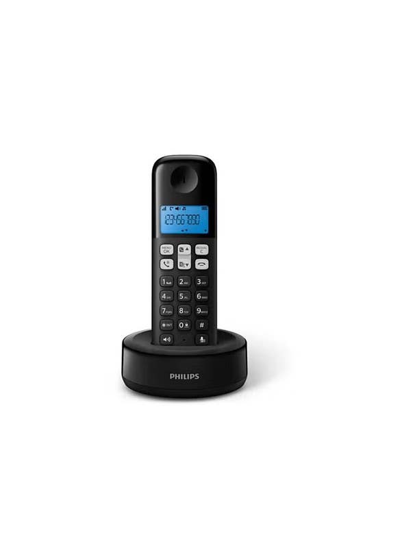 Philips Cordless Landline Phone, 1611D - Black