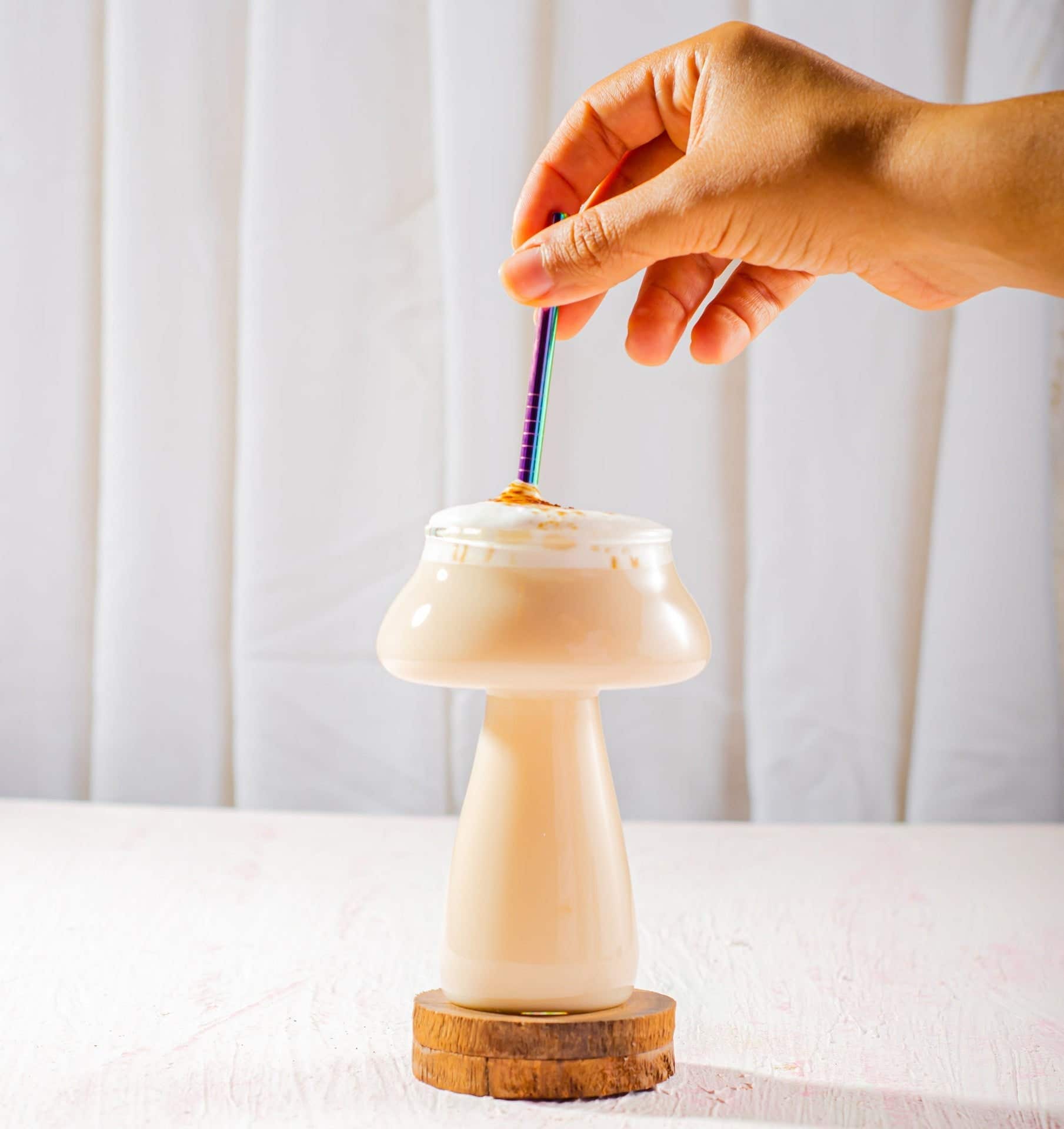 Homepro Mushroom Glass Cup Set,112 Ml,3 Pieces - Clear