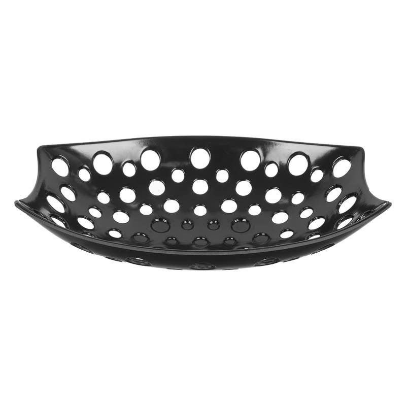 Bright Designs Melamine Fruit Plate, 32×22 cm - Black