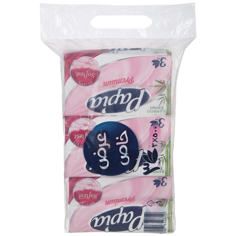 Papia Tissue Paper, 500 Tissues, 3 Pieces, 3 Layers - Multicolor
