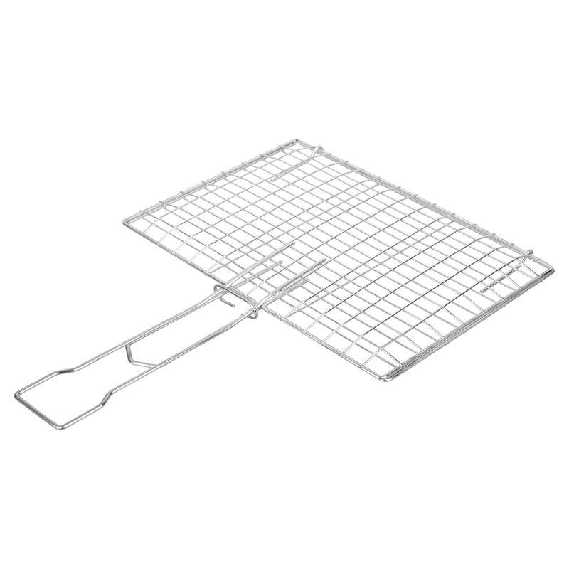 Atom Steel Metal Grill, 40×30 cm - Silver