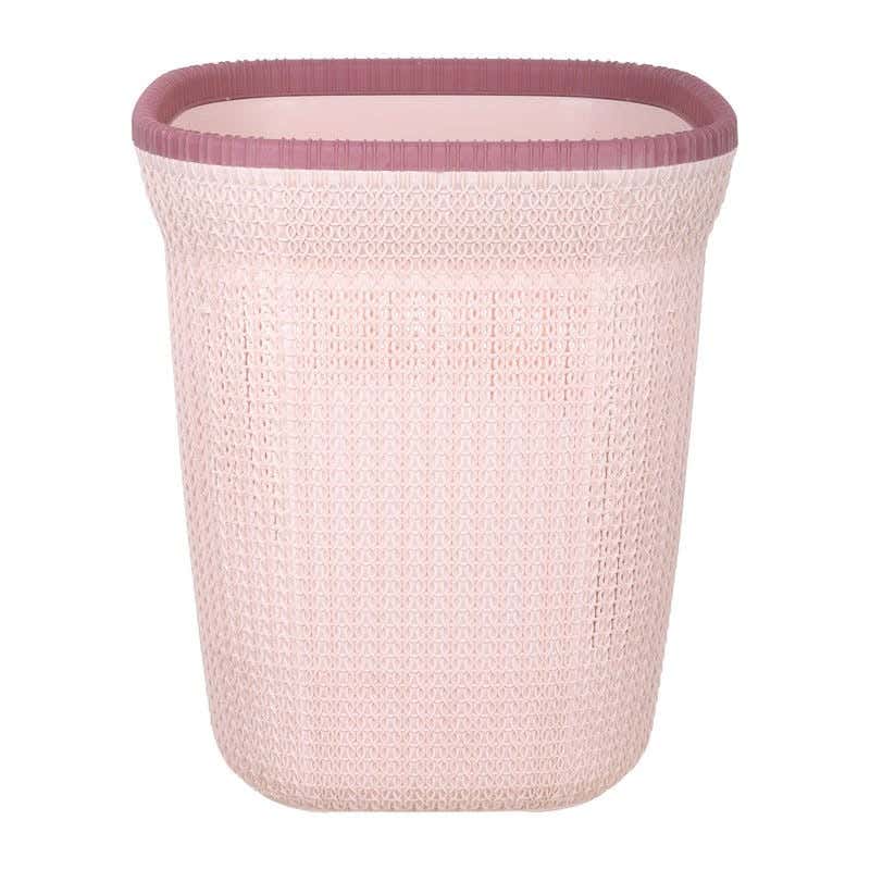 Al Wataneya Plastic Laundry Basket, 40×50 cm - Rose