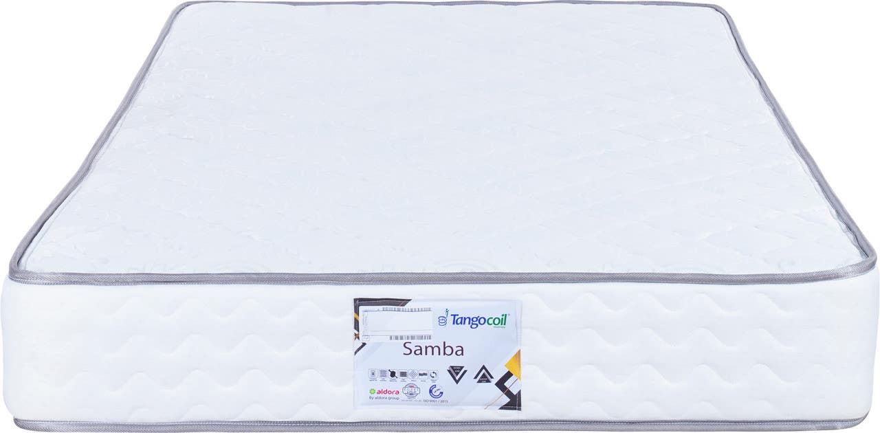 Aldora Samba Mattress, Connected Springs, 100×195 cm, Height 23 cm - White
