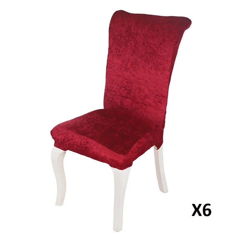 Dining Chair Cover Set, 6 Pieces, 125×50 cm