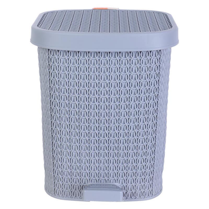Turt Trash Bin with Pedal, 23.5×23×28.5 cm - Grey