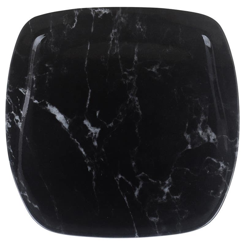 Bright Designs Melamine Square Plate, 26 cm - Black