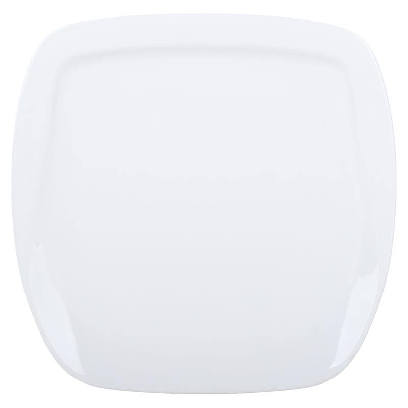 Bright Designs Melamine Square Plate, 22 cm - White