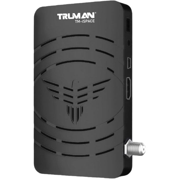 Truman TV Receiver, 5000 Channels, HD, TM-iSPACE - Black