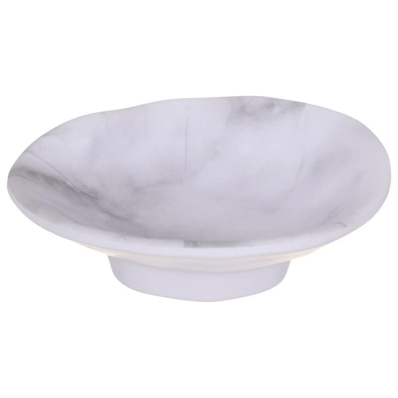Bright Designs Melamine Ribbed Plate, 10 cm - White