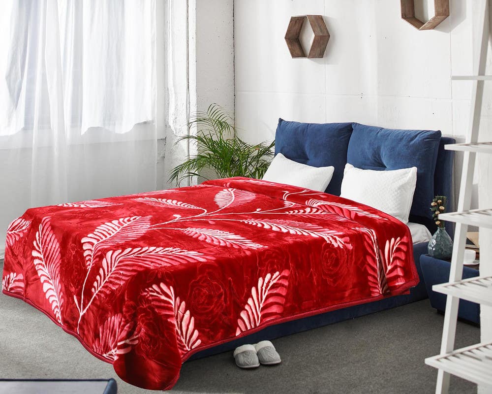 Aslan Double Layers Velvet Blanket, 220×240 cm, 6 Kg - Multicolor