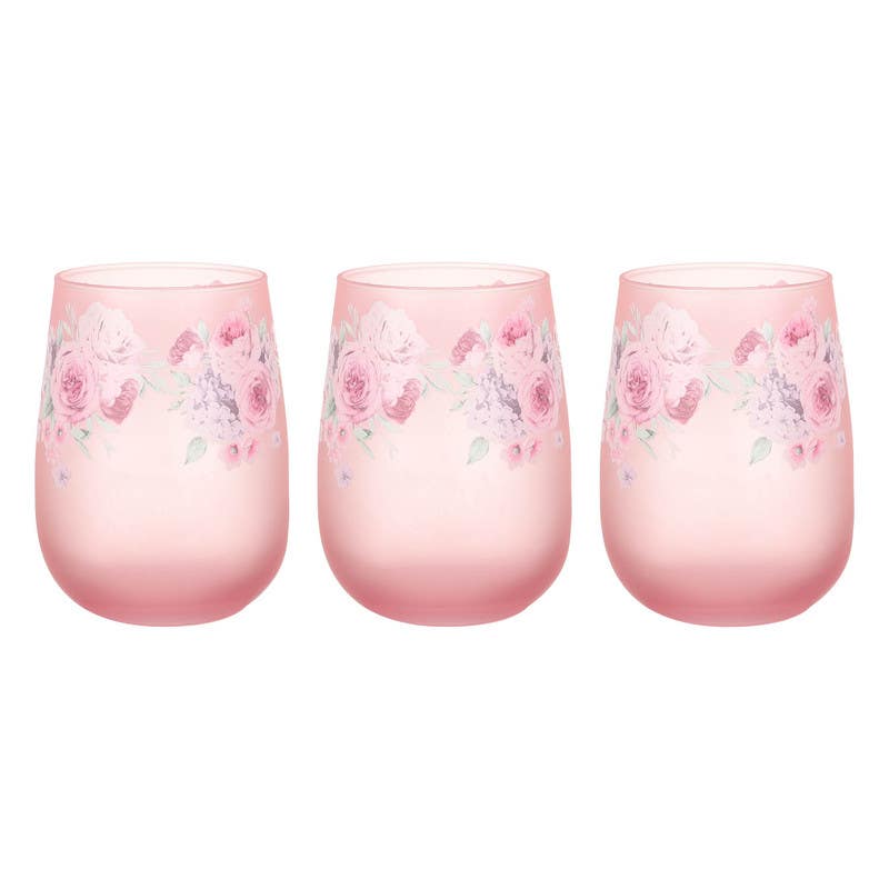 Lav Glass Cups Set, 3 pieces, 475 ml - Multicolor