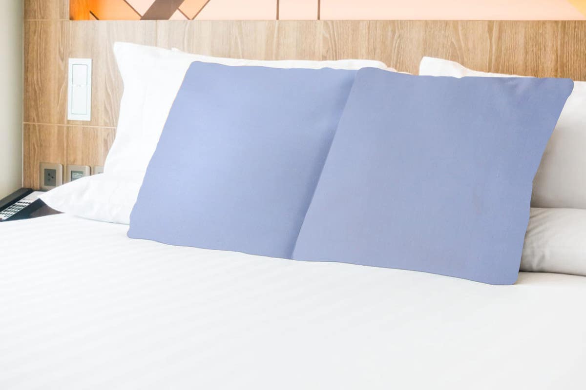 Nice Home Pillow Cover Set, 2 Pieces - Grey