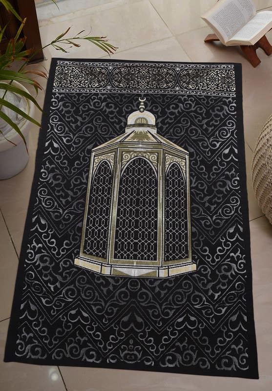 Makhmal Quilted Chanelia Prayer Mat, 120×65 cm - Multicolor
