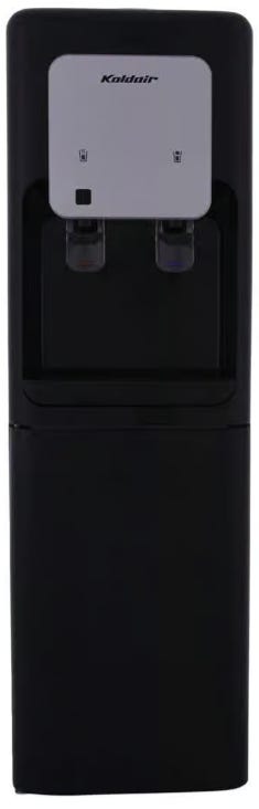 Koldair KWDBF31 Top Load Water Dispenser with Refrigerator, 2 Faucets - Black
