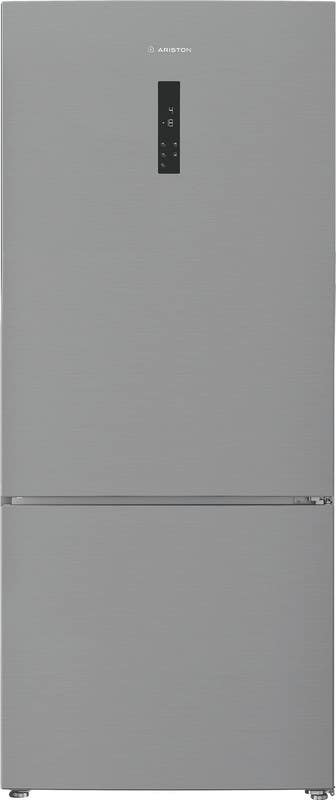 Ariston Arb78 F6593 Xna No-Frost Refrigerator, Bottom Freezer, Digital Display, 590 Liter Capacity - Silver