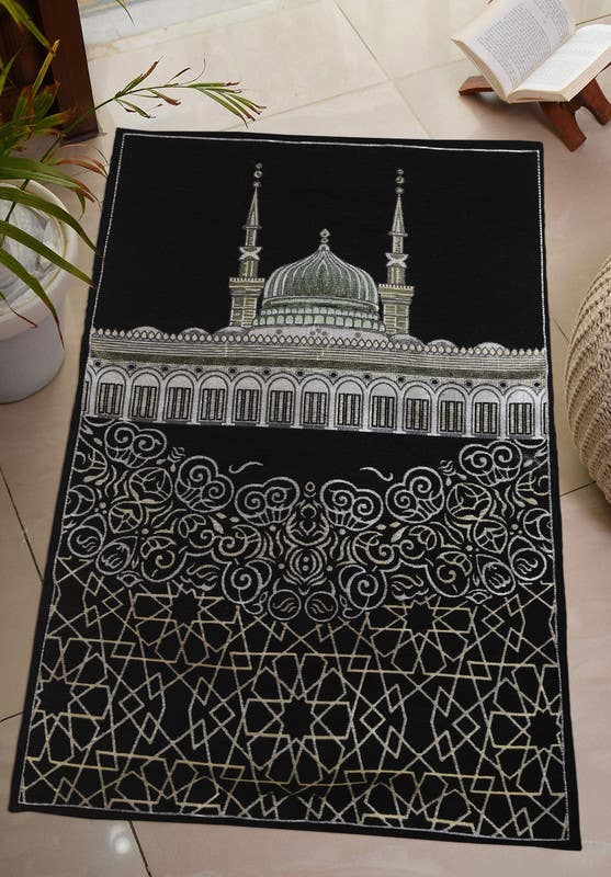 Makhmal Quilted Chanelia Prayer Mat, 120×65 cm - Multicolor