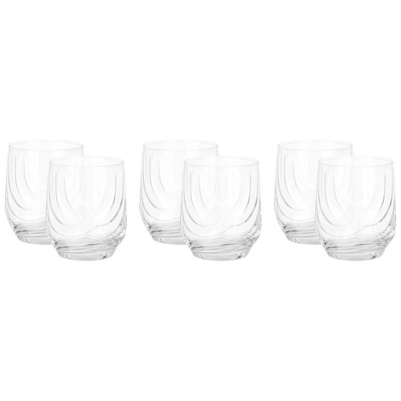 Lav Glass Cups Set, 6 pieces, 205 ml - Clear