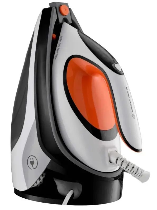 Sokany Steam Iron, 650 Watt, Dual Stand and Tank, SK-YD-2128 - Black White