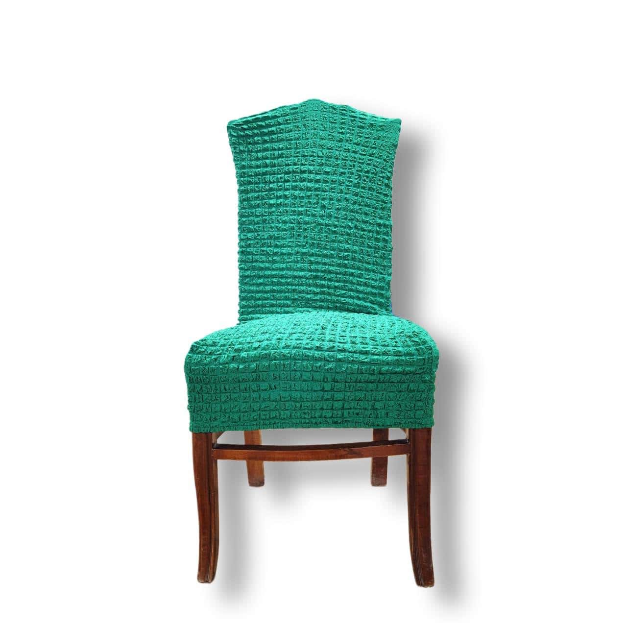 Crochet Dining Chair Cover, 50 x 50 x 55 cm - Green