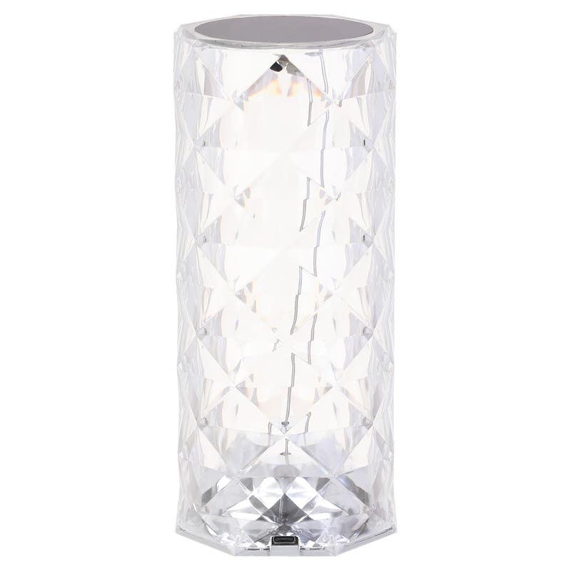 Acrylic Lampshade with Touch Control, 21×9 cm - Clear