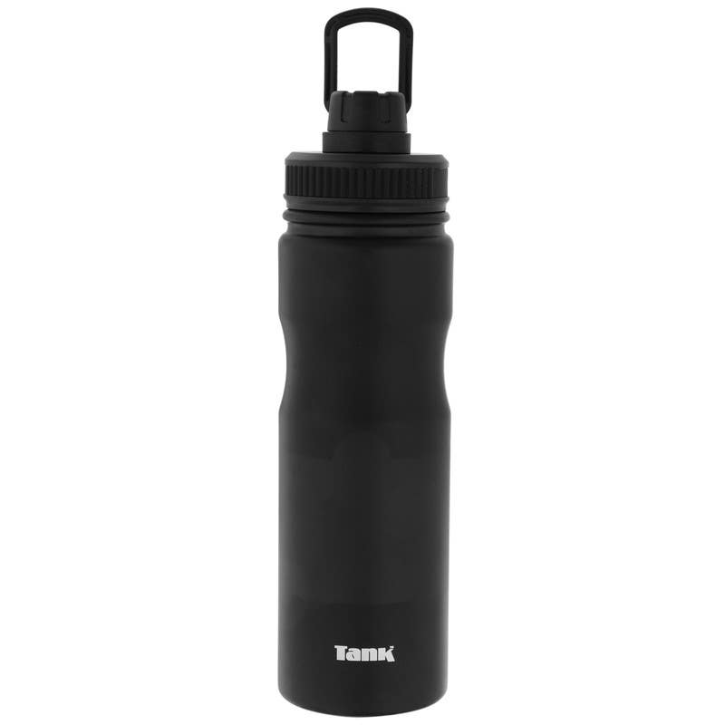Tank Stainless Steel Thermal Bottle, 650 ml - Black