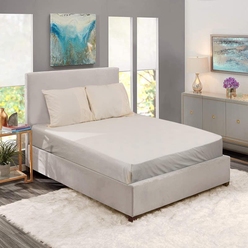 Greena Soft Canar Joubera Cotton Bed Cover Set, 6 Pieces, 5000 Grm - Beige