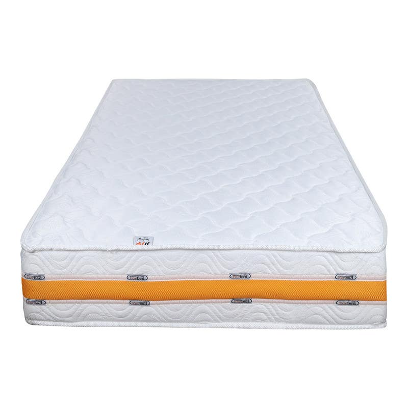 For Bed Compact Split Coils Mattress, 120×195 cm, Height 25 cm - White