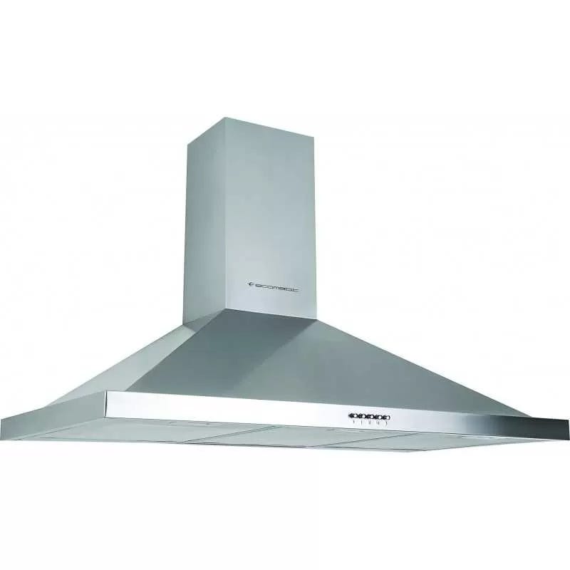 Ecomatic H96B Built-in Kitchen Hood, 90 cm, 3 Speeds - Silver