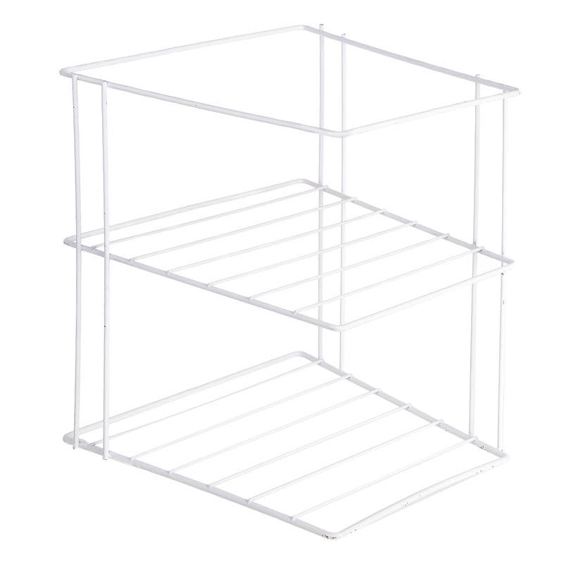 Stainless Steel Bathroom Holder and Organizer, 28×23 cm - Black