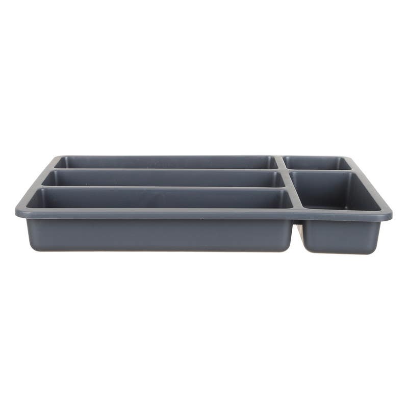 M-Design Plastic Spoon Drawer, 28×36 cm - Grey