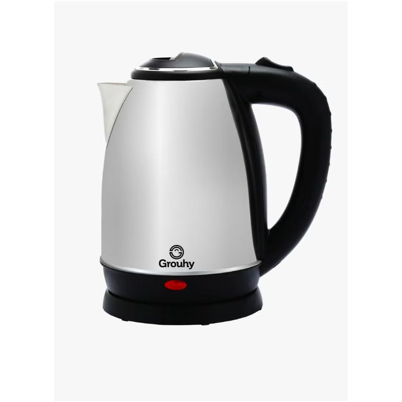 Grouhy GFL1.8KTSS Electric Kettle, 1.8L - Silver Black