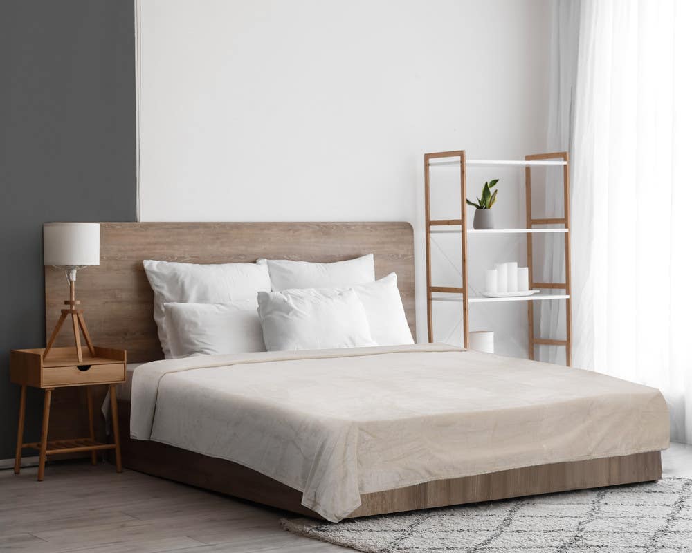 Dream Bed Velvet Bed Heater, 220×240 cm, 1700 grm - Beige